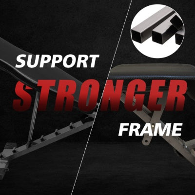 Multi-Purpose Adjustable Workout Bench -- Foldable for Home Gym