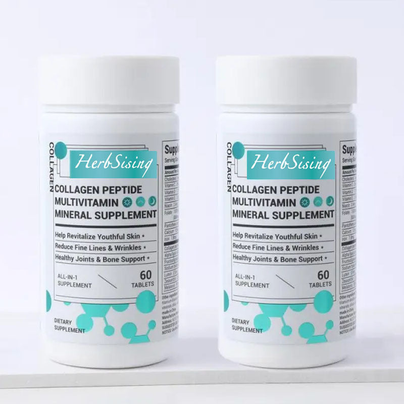 Collagen Peptides & Multivitamin for Women -- Anti- Aging. Skin, Hair, & Joint Support (60 Tablets)