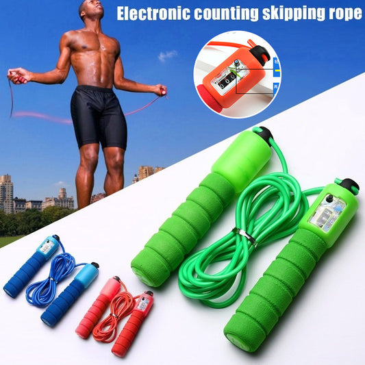 Adjustable Skipping Rope with Counter Speed Jump Rope for Cardio, Boxing, and Fitness Training