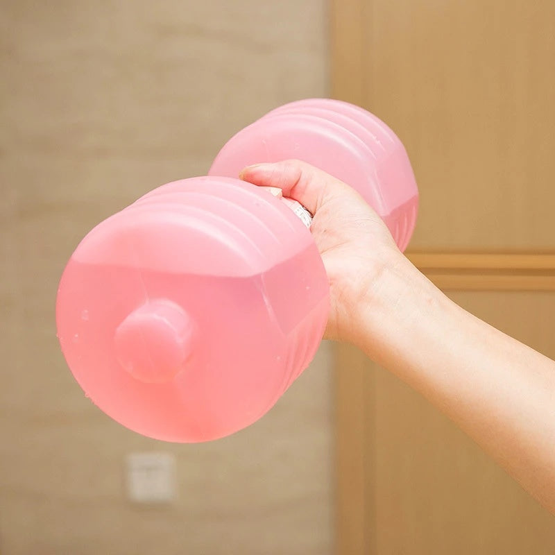 Portable Water-Filled Dumbbells - Adjustable Weight Fitness Hand Weights Fitness Hand Weights for Home, Travel & Yoga