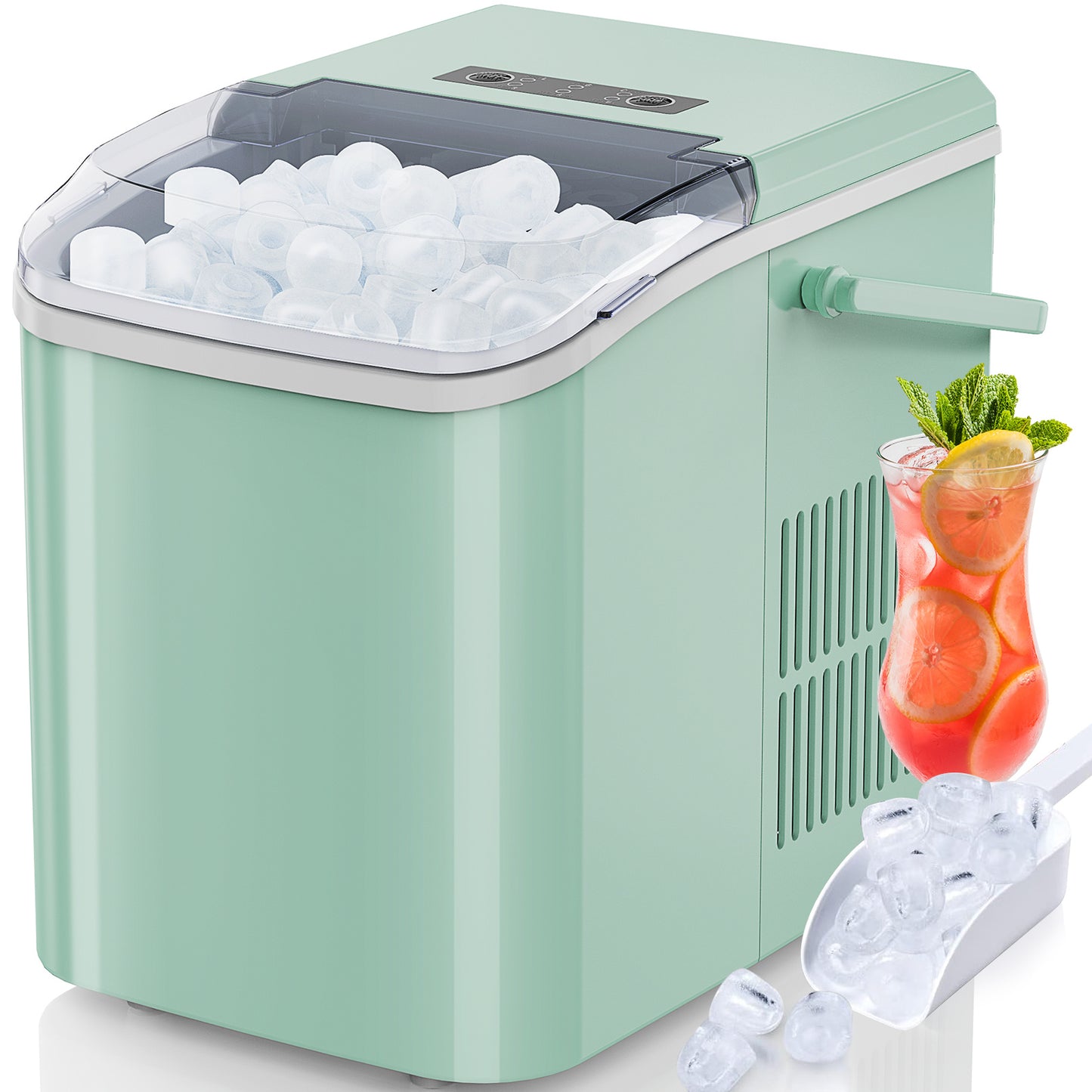 Portable Countertop Ice Maker Machine -- Compact Design, Fast Ice Production, Ideal for Home Bar & Travel