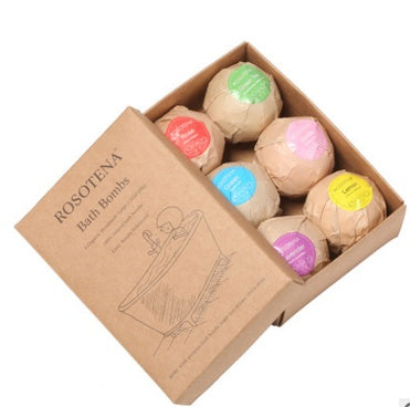 Luxury Organic Bath Bomb Gift Set - 6 Natural Scents for Relaxation, Skin Care & and Aromatherapy