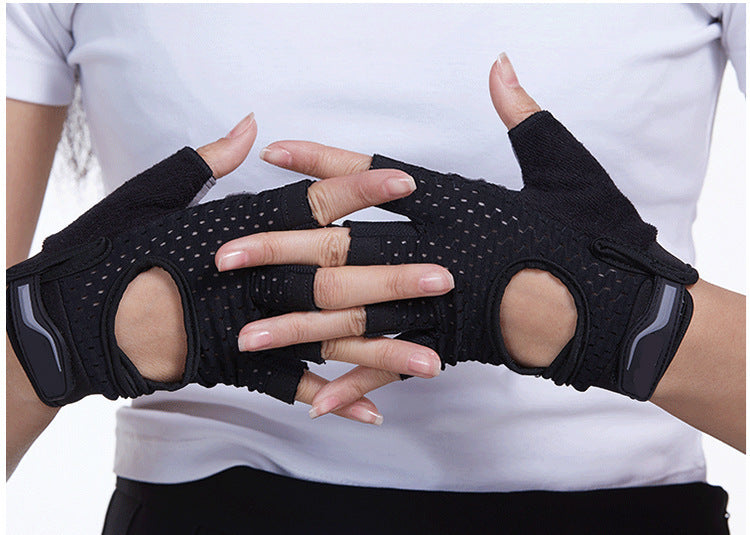 Breathable Anti-Slip Fitness Gloves -- Weightlifting, Gym & Training Support