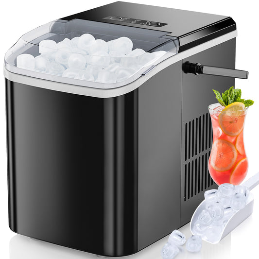 Portable Countertop Ice Maker Machine -- Compact Design, Fast Ice Production, Ideal for Home Bar & Travel