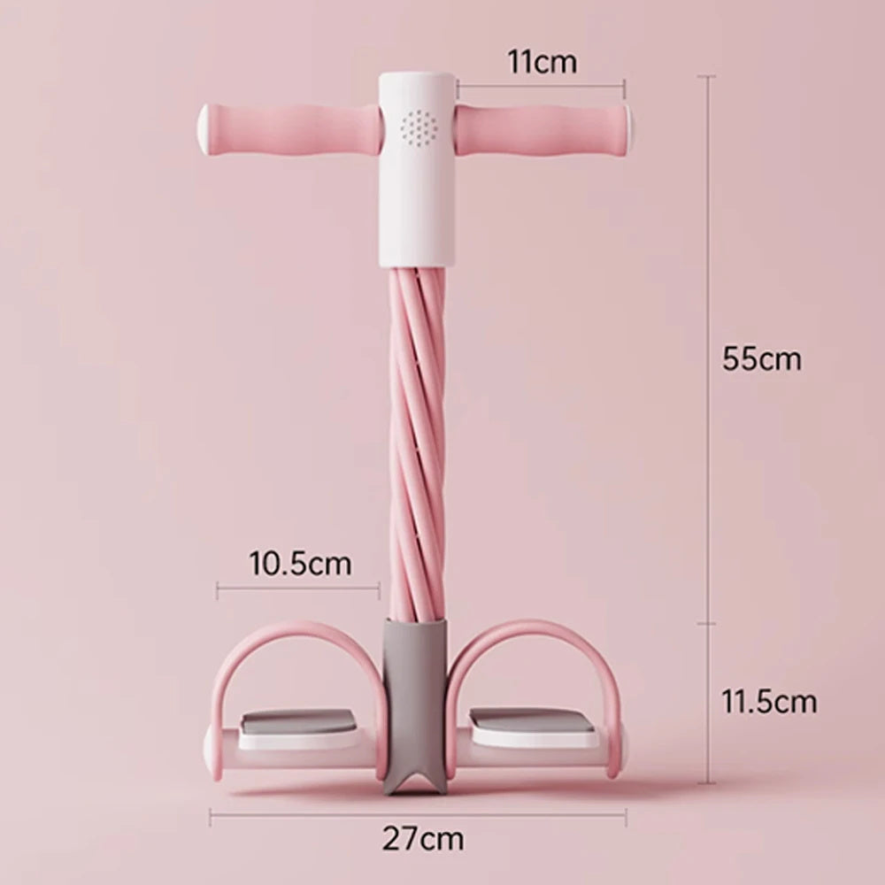 Portable Yoga Pedal Resistance Band - Full Body Home Workout, Leg & Booty Toning, Ab & Arm Trainer