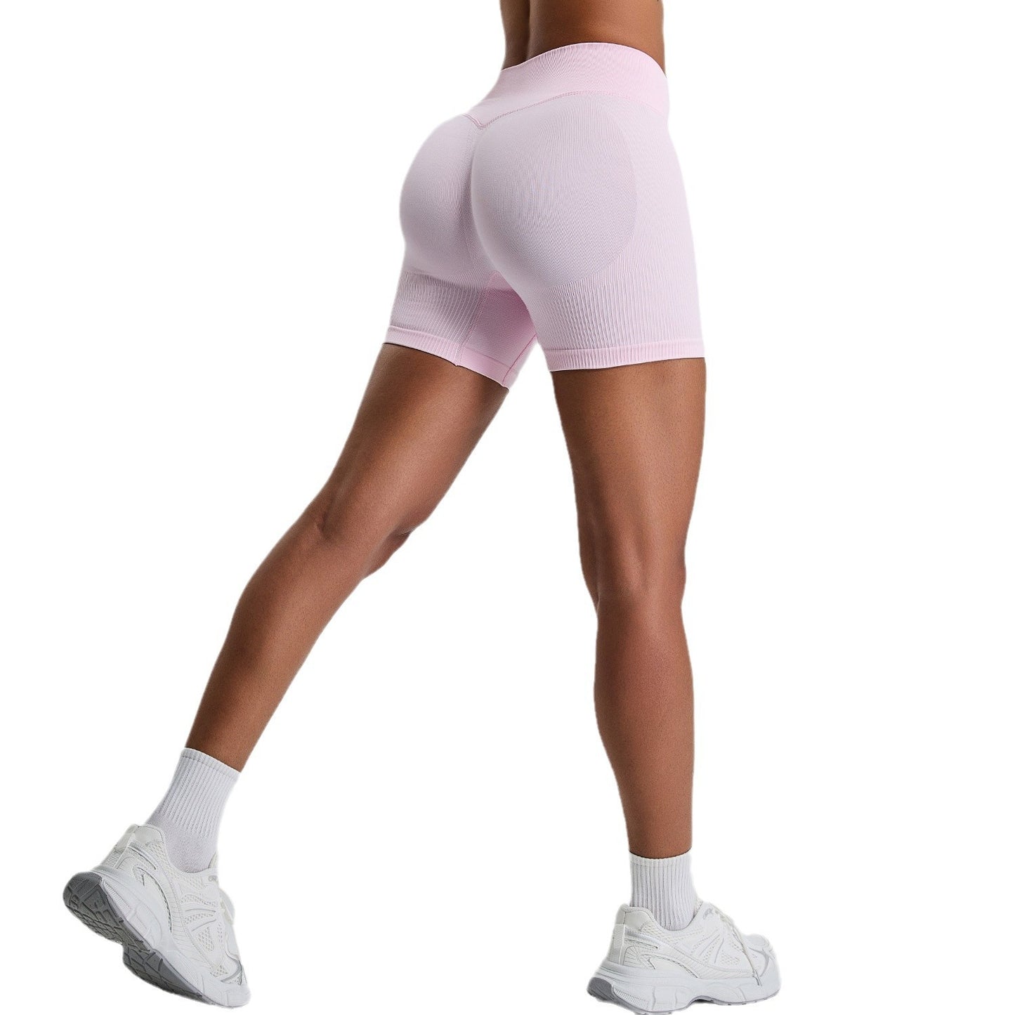 High Waist Seamless Yoga Shorts -- Butt Lift, Quick-Dry Squat-Proof Gym Shorts
