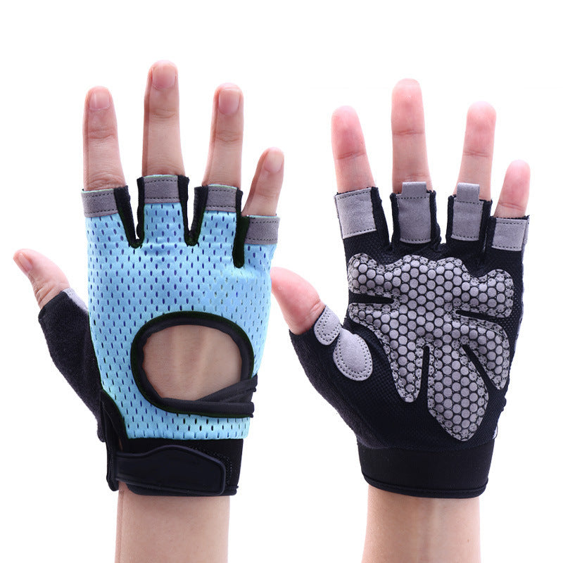 Breathable Anti-Slip Fitness Gloves -- Weightlifting, Gym & Training Support