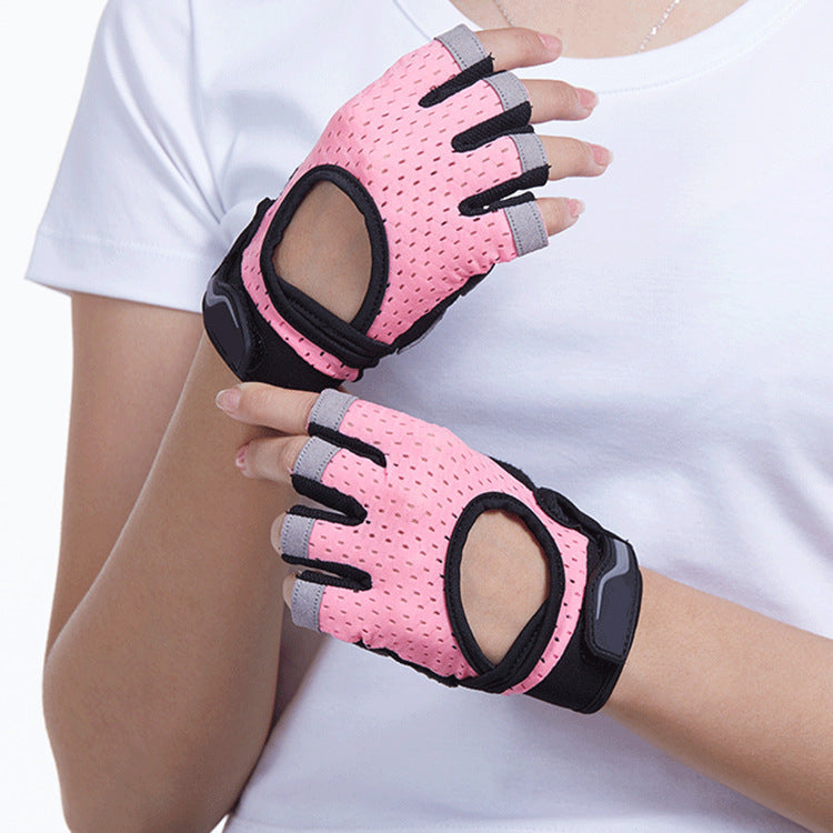 Breathable Anti-Slip Fitness Gloves -- Weightlifting, Gym & Training Support